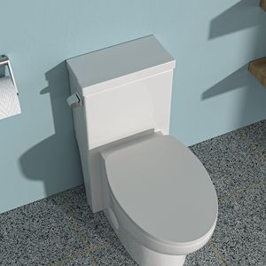 WC in ceramica monopezzo con singolo filo e seduta di chiusura morbida - Product Image 1