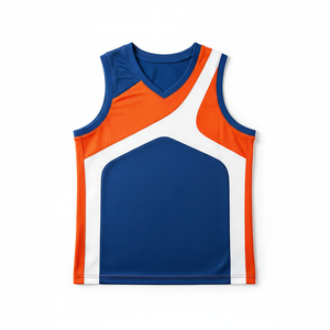 Ensemble de maillots de basketball personnalisés OEM pour adultes, respirant, en tissu maille 100 % polyester, sans manches, avec logo frontal, vente en gros pour clubs - Product Image 6
