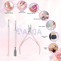 Ensemble de coupe-cuticules et repousse-cuticules en acier inoxydable de haute qualité pour des ongles propres et lisses, soin professionnel de manucure