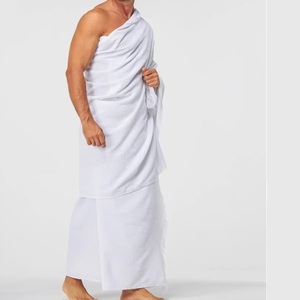 Vente chaude en gros OEM – Ensembles d'Ihram 100 % coton pour le Hajj et l'Omra, personnalisables avec logo, respirants, unisexes - Product Image 6
