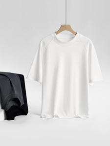 T-shirt Raglan Heavyweight — Coupe Boxy en Coton Premium — Basique Minimaliste Streetwear - Product Image 5