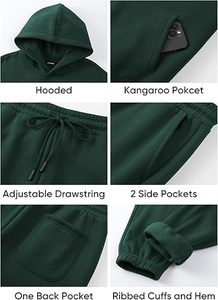 Fashion Streetwear Tracksuit | Wholesale 2 Piece Jogger <b>Set</b> for Men and Women | Casual Hoodie Sportswear Suit - Product Image 5