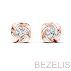 Pendientes de corte redondo con diamantes creados en laboratorio, certificados por IGI, color D E F, claridad VVS, elegante regalo de joyería. - Product Image 3