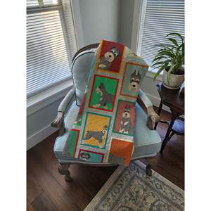 Couverture matelassée légère douce 50x60 motif d'illustration beaucoup de Schnauzer pour lit canapé canapé couverture pour animaux de compagnie et jetés - Product Image 4