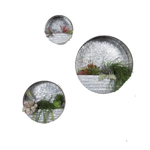 Jardinière triple suspendue en métal galvanisé avec chaîne, pot de fleurs à 3 niveaux pour décoration intérieure, extérieure, balcon et maison - Product Image 4