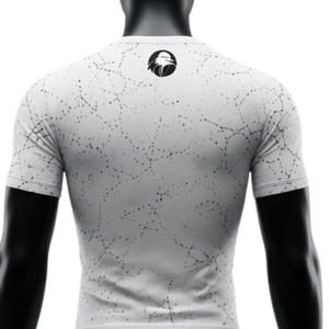 <b>White</b> Black <b>Men</b> Compression Shirt and <b>Shorts</b> Set Breathable Quick Dry Stretch Fitness Gym Training Running Workout Athletic - Product Image 4