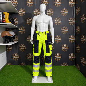 <b>Hi</b> <b>Vis</b> <b>Orange</b> Reflective Safety Work Pants Cotton Cargo Trousers with Multi Pockets for Construction Mining - Product Image 4