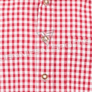 Men New Fashion Long Sleeve <b>Red</b>&White Cotton Bavarian Shirt <b>Plus</b> <b>Size</b> Bavarian Clothing - Product Image 3