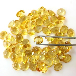 Citrines naturelles en vrac, taille ovale, facettées, pierres précieuses calibrées, pierres taillées de haute qualité, citrines de qualité supérieure pour la joaillerie - Product Image 1