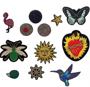 Parche de Lujo Personalizado con Hilo de Oro Bordado a Mano, Insignia de Oro Ecológica Resistente al Agua para Coser, Suministro al por Mayor - Product Image 5