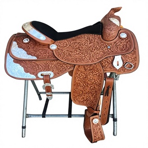 Silla de Montar Inglesa con Logotipo Personalizado, Accesorio de Equitación de Cuero Genuino para Turistas a Precios BS International NA84 - Product Image 4