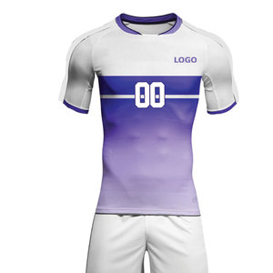 เสื้อฟุตบอลตาข่ายแห้งเร็วแบบสามเหลี่ยมคอวี 100% โพลีเอสเตอร์ สำหรับผู้ชาย ฝึกซ้อมทีมชาย - Product Image 4