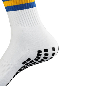 White Crew <b>Socks</b> Breathable Knitted <b>Polyester</b>/Cotton Eco-friendly Winter Sporty Athletic Basketball <b>Socks</b> for Adults - Product Image 6