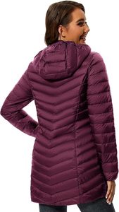 Women's Lightweight <b>Packable</b> Hooded Winter Quilted Puffer <b>Jacket</b> Detachable Sleeves Hat Water Resistant Fur Lining - Product Image 6