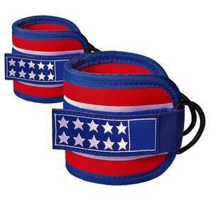 Sangles de cheville personnalisées avec logo pour la musculation, les machines à câble, l'haltérophilie, les entraînements de fitness, en néoprène - Product Image 4