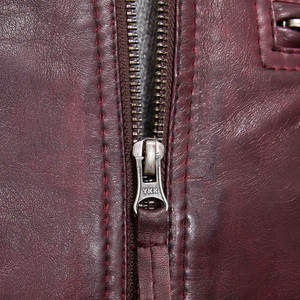 High Street Style <b>Men's</b> Leather <b>Jacket</b> Canvas Waterproof Breathable Eco-Friendly Winter OEM Service Custom Colors Front Logo - Product Image 5