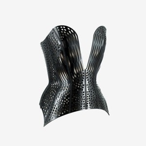 Women Genuine Leather <b>Corset</b> <b>Top</b> Crop Bustier Bra <b>Corset</b> Butterfly Style <b>Black</b> Color Custom Sample & Customization Available - Product Image 2