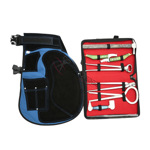 Kit d'outils de fermeur avec marteau de fermeur, cisaille à sabots, testeur de douleur, extracteur de clous, couteau à extrémité en laiton, ensemble de couteaux, polisseur à manche en bois - Product Image 5