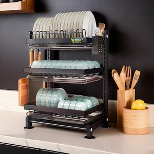 Support mural en métal noir pour cuisine : porte-baguettes, porte-couteaux et planche à découper - Product Image 1