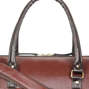 Sac de sport pliable de luxe en cuir matelassé marron vintage grande taille, personnalisable, moderne, pour l'entraînement et les voyages – Offre Spéciale - Product Image 6