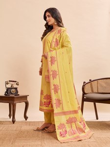 Straight <b>Kurti</b> Pant Dupatta Set brings you the best of both worlds Crafted for comfort and styled for versatility - Product Image 2