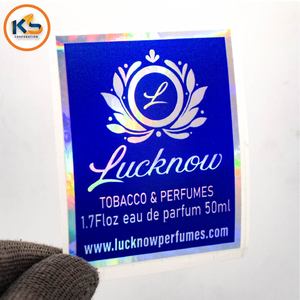 Custom Durable Holographic Vinyl Aluminum Foil Label Stickers | <b>Waterproof</b> UV Coated Die-Cut Printed Labels for Cosmetic Face - Product Image 5