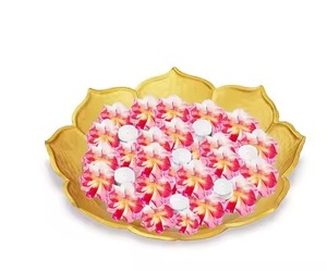 Antique Style Metal Urli Bowl Decorative Floating Diya Bowl Brass Water Urli for <b>Home</b> <b>Temple</b> Decor - Product Image 5