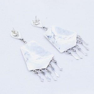 Antique Jumka 925 boucles d'oreilles en argent Sterling bijoux traditionnels en argent pour la vente en gros Boho géométrique femmes anniversaire IGI - Product Image 3
