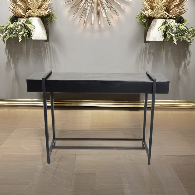 Traditional Antique Aluminium Rock Top Durable Console Table for Living Room Entry Hotel Apartment Use