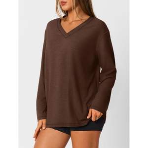 T-shirts de sport tendance pour femmes, coupe oversize, col rond, manches courtes, basiques, décontractés, respirants, pour l'été, grandes tailles - Product Image 2