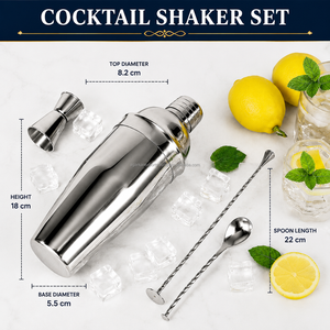 Coctelera Premium de Acero Inoxidable de 350 ml con Pajita, Recubrimiento de PU, Mezclador de Bar de Grado Alimenticio, Proveedor al por Mayor, OEM - Product Image 6