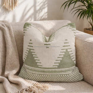 Funda de Almohada Boho Kilim con Patrón de Flechas Tribales para Sala de Estar, Decoración del Hogar de Estilo Suroeste y Ecléctico - Product Image 2