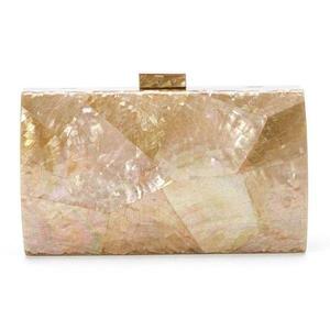 Bolso de Noche para Mujer, Estilo Moderno, Nuevo Color, Elegante, Geométrico Turquesa, con Detalles en Dorado Brillante, Cierre Magnético, para Todas las Temporadas, Estilo Bohemio - Product Image 2