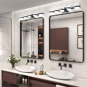 Modern Minimalist <b>Bathroom</b> Vanity Light LED 5 <b>Bulb</b> Frosted Glass Shades Wall Mounted Fixture - Product Image 4