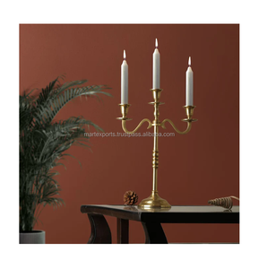 เชิงเทียนโลหะทันสมัยเชิงเทียนสไตล์คลาสสิกคุณภาพระดับพรีเมียมมีสไตล์สไตล์อินเดียเชิงเทียนตกแต่งใหม่ - Product Image 1