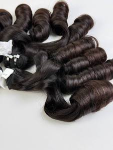 ผมเวียดนามแท้แบบมัดเป็นช่อ ขนาด 28 นิ้ว สีธรรมชาติ ลอนเด้ง นุ่มฟู - Product Image 3