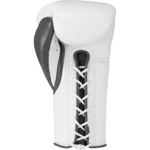 Gants de boxe Phenom noirs/gris à lacets, gants de sport professionnels, nouveau design, logo personnalisé, gants de boxe spéciaux pour l'entraînement - Product Image 6