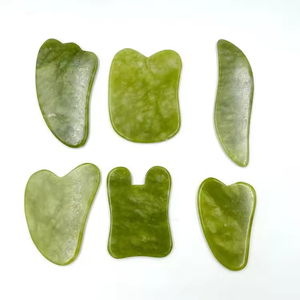 Tabla de Masaje Gua Sha de Piedra Verde Natural, Herramienta de Acupresión Facial y Corporal, Accesorio de Belleza y Bienestar para el Cuidado de la Piel - Product Image 4