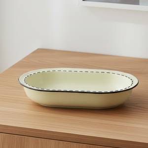 Assiette ovale en grès de qualité supérieure 3460888-25×15, 12,5 pouces, pour poisson - Product Image 5