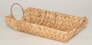 Natural Woven Water Hyacinth <b>Basket</b> Eco-Friendly Home Decor Organizer – Sustainable Closet <b>Shelf</b> <b>Storage</b> - Product Image 5