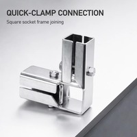 Collier de serrage réglable en fer malléable pour serre, raccord rapide galvanisé pour tuyaux, raccords en fer