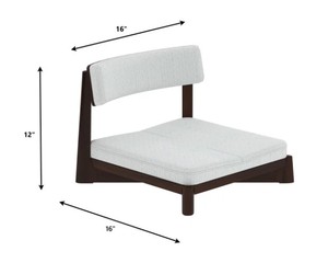 Midcentury Modern Japanese Style <b>Wood</b> <b>Dining</b> Room Set 6 Piece Solid Back Upholstered <b>Chairs</b> Rectangular Table Home Furniture - Product Image 5