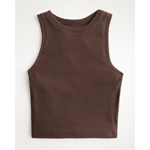 Men's <b>Black</b> Sleeveless Knitted <b>Tank</b> <b>Top</b> O-Neck Regular Fit Solid Color Casual Style T-Shirts Oversized Men's Women's - Product Image 3