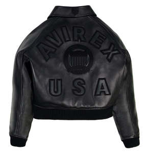 Veste en cuir pour femme Avirex, faible MOQ, meilleur prix, veste d'hiver, cuir véritable, coupe-vent, imperméable, toutes tailles disponibles - Product Image 2