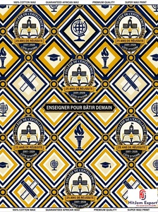 Custom African Wax Print Fabric Manufacturer School Anniversary Convention Uniform Celebration Fundraising <b>Textile</b> Supplier - Product Image 2