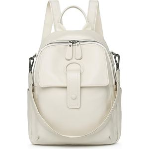 Mochila de cuero de cabra para mujer, mochila elegante y práctica de gran capacidad, diseñada para oficina, viajes, compras y estilos de vida ocupados - Product Image 4