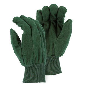Los Mejores Guantes de Trabajo de Lona de Algodón Verdes para Hombre / Guantes de Trabajo Resistentes de 24 Oz para Fábrica, Guantes de Seguridad Cálidos de Lona al por Mayor - Product Image 3
