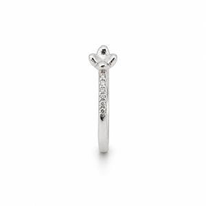 <b>925</b> Sterling <b>Silver</b> Women's Cat Face <b>Ring</b> with Cubic Zirconia Minimalist Cute Animal Design High Polish Finish Daily Wear Party - Product Image 3