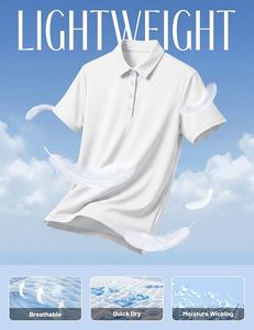 Polo à manches courtes blanc pour femme, couleur unie, tissé respirant, haut décontracté - Product Image 3