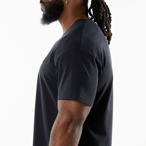 Oversized 100% Cotton Men's T-Shirt High Quality Custom Logo Printed Long Length Men High Quality Oversized T-Shirts - Product Image 5